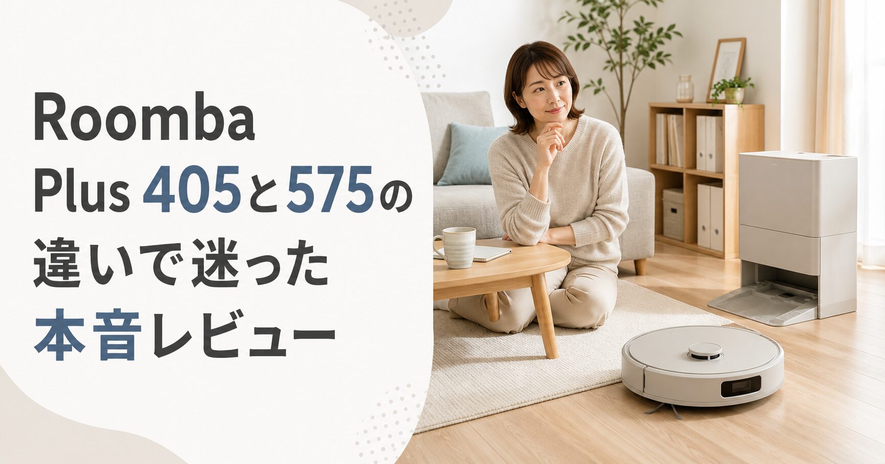 Roomba Plus 405と575の違いで迷った本音レビュー｜自動洗浄付きルンバ 